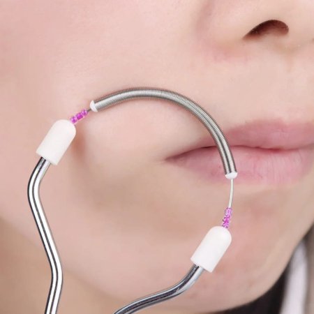 زنبرك لازالة شعر الوجه الناعم