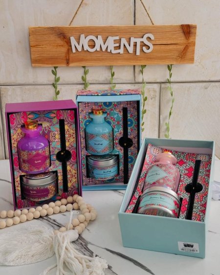 معطر جو عيدان مع شمع بروائح مميزة